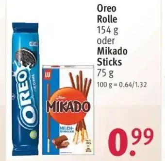 Rossmann Oreo Rolle 154g oder Mikado Sticks 75g Angebot