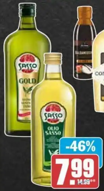 Hit Sasso natives Olivenöl extra oder Olivenöl mild 1 L Flasche Angebot