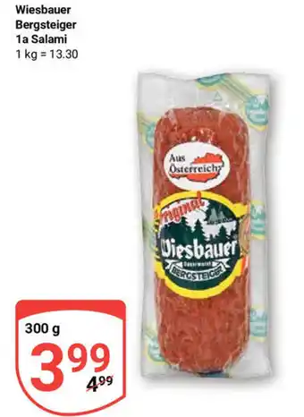 Globus Wiesbauer Bergsteiger 1a Salami 300 g Angebot