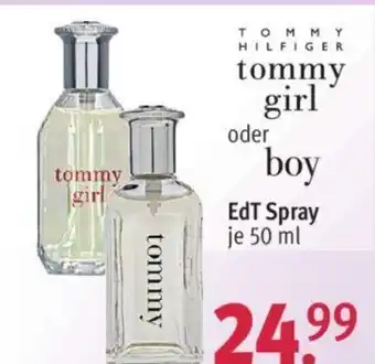 Rossmann Tommy Hilfiger tommy girl oder boy EdT Spray 50ml Angebot