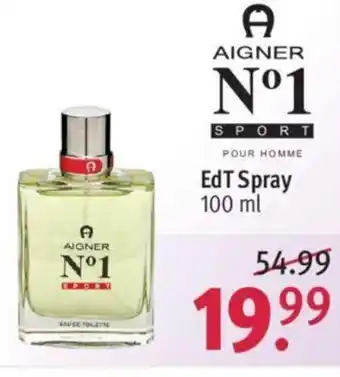 Rossmann Aigner No. 1 Sport EdT Spray 100ml Angebot