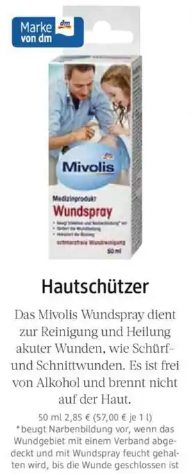dm drogerie Mivolis Wundspray 50 ml Angebot