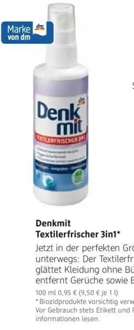 dm drogerie Denkmit Textilerfrischer 3in1, 100 ml Angebot