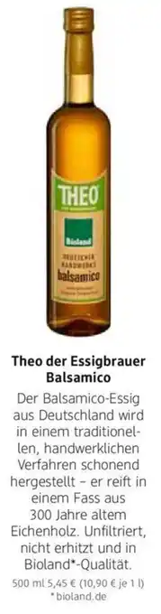dm drogerie Theo der Essigbrauer Balsamico 500 ml Angebot
