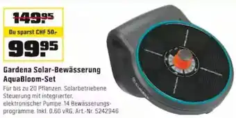 OBI Gardena Solar-Bewässerung AquaBloom-Set Angebot