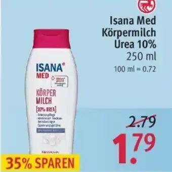 Rossmann Isana Med Köpermilch Urea 10% 250ml Angebot