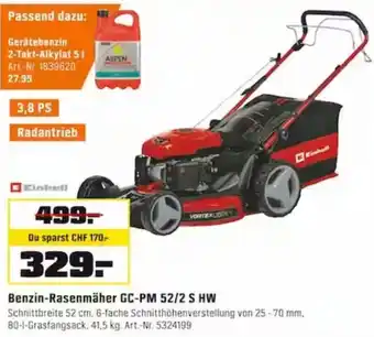 OBI Einhell Benzin-Rasenmäher GC-PM 52/2 S HW Angebot