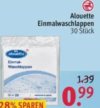 Rossmann Alouette Einmalwaschlappen Angebot