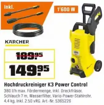 OBI KARCHER Hochdruckreiniger K3 Power Control Angebot