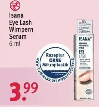 Rossmann Isana Eye Lash Wimpern Serum 6ml Angebot