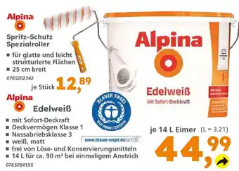 Globus Baumarkt Alpina Edelweiß 14 L Eimer Angebot