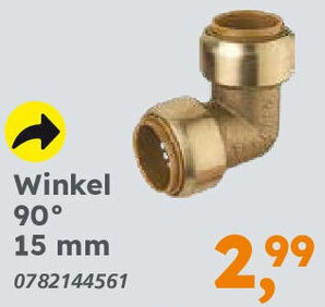 Globus Baumarkt Rotguss zum Stecken Winkel 90° 15 mm Angebot