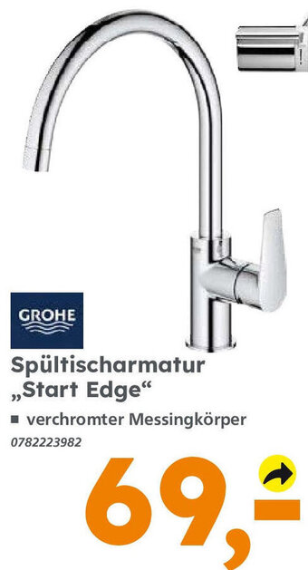 Globus Baumarkt GROHE Spültischarmatur ,,Start Edge" Angebot