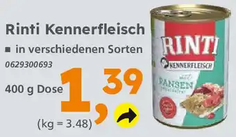 Globus Baumarkt Rinti Kennerfleisch 400 g Dose Angebot