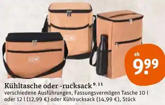 tegut Kühltasche oder rucksack Angebot