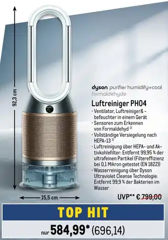 METRO dyson purifier humidify+cool formaldehyde Luftreiniger PH04 Angebot