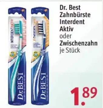 Rossmann Dr. Best Zahnbürste Interdent oder Zwischenzahn Angebot