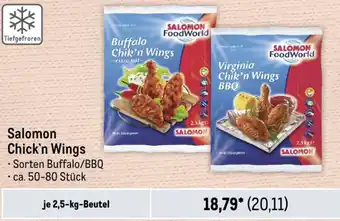 METRO Salomon Chick'n Wings 2,5-kg-Beutel Angebot