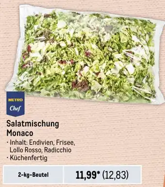 METRO METRO Chef Salatmischung Monaco 2-kg-Beutel Angebot