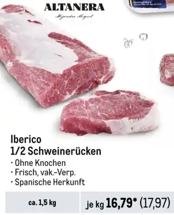 METRO Iberico 1/2 Schweinerücken ca. 1,5 kg Angebot