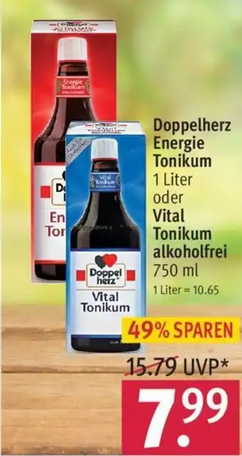 Rossmann Doppelherz Energie Tonikum 1L oder Vital Tonikum alkoholfrei 750ml Angebot