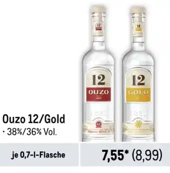 METRO Ouzo 12/Gold 0,7 L Flasche Angebot