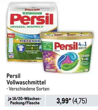 METRO Persil Vollwaschmittel 16/20-Wäschen-Packung/Flasche Angebot