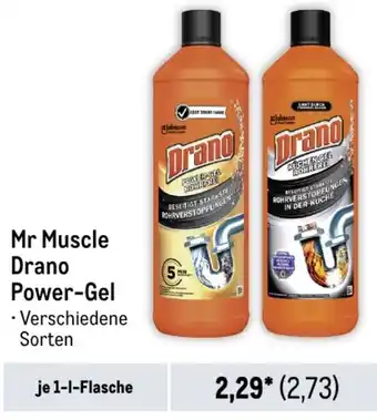 METRO Mr Muscle Drano Power-Gel 1 L Flasche Angebot