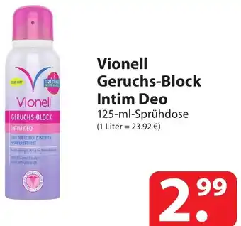 Famila Nord Ost Vionell Geruchs-Block Intim Deo 125-ml-Sprühdose Angebot