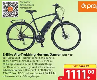 Famila Nord Ost prophete E-Bike Alu-Trekking Herren/Damen EHT 400 Angebot