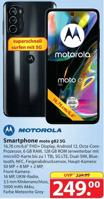 Famila Nord Ost MOTOROLA Smartphone moto g82 5G Angebot