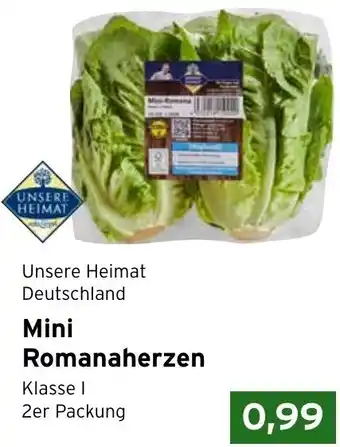 CAP Markt Unsere Heimat Mini Romanaherzen 2er Packung Angebot