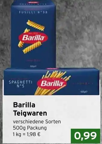 CAP Markt Barilla Teigwaren 500g Packung Angebot