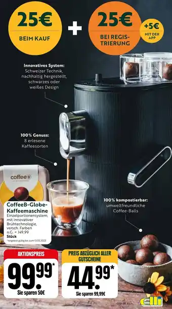 Elli Markt Coffee B-Globe-Kaffeemaschine Angebot