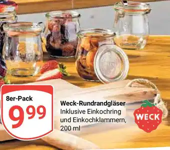 Globus Weck-Rundrandgläser 8er-Pack 200 ml Angebot