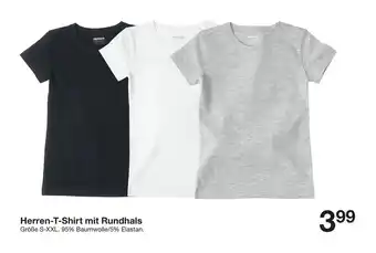 Zeeman Herren T-Shirt mit Rundhals Angebot