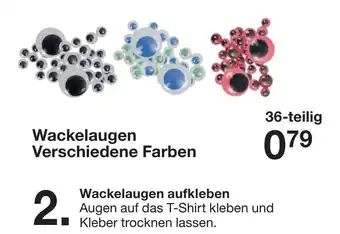 Zeeman Wackelaugen Verschiedene Farben Angebot