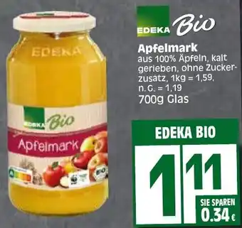 Elli Markt EDEKA Bio Apfelmark 700g Glas Angebot