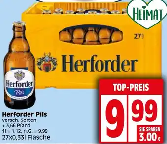 Elli Markt Herforder Pils 27x0,33 L Flasche Angebot