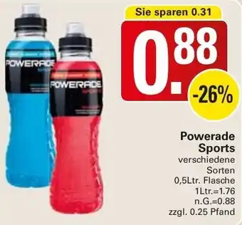 WEZ Powerade Sports 0,5Ltr. Flasche Angebot