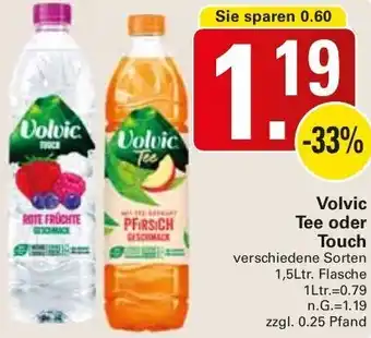 WEZ Volvic Tee oder Touch 1,5Ltr. Flasche Angebot