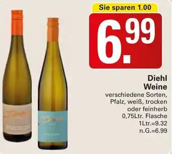 WEZ Diehl Weine 0,75Ltr. Flasche Angebot