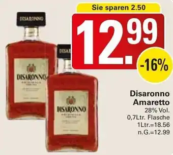 WEZ Disaronno Amaretto 0,7Ltr. Flasche Angebot