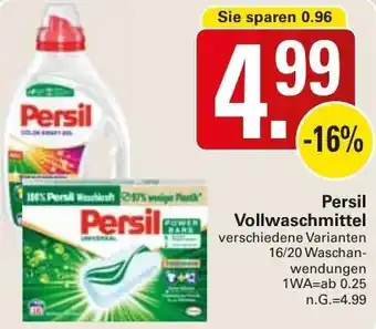 WEZ Persil Vollwaschmittel Angebot