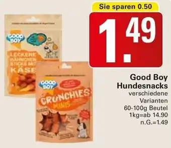 WEZ Good Boy Hundesnacks 60-100g Beutel Angebot