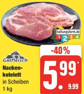 Edeka Gutfleisch Nackenkotelett in Scheiben 1 kg Angebot