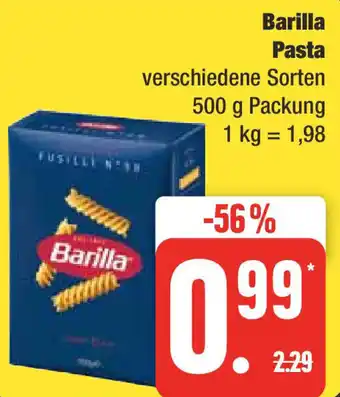 Edeka Barilla Pasta 500 g Packung Angebot