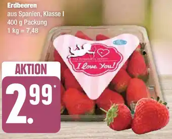 Edeka Erdbeeren 400 g Packung Angebot