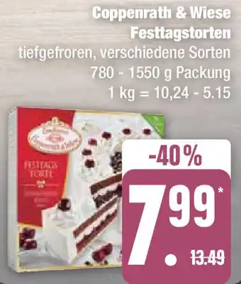 Edeka Coppenrath & Wiese Festtagstorten 780-1550 g Packung Angebot