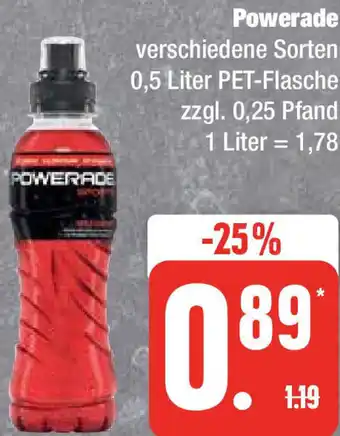 Edeka Powerade 0,5 Liter PET Flasche Angebot